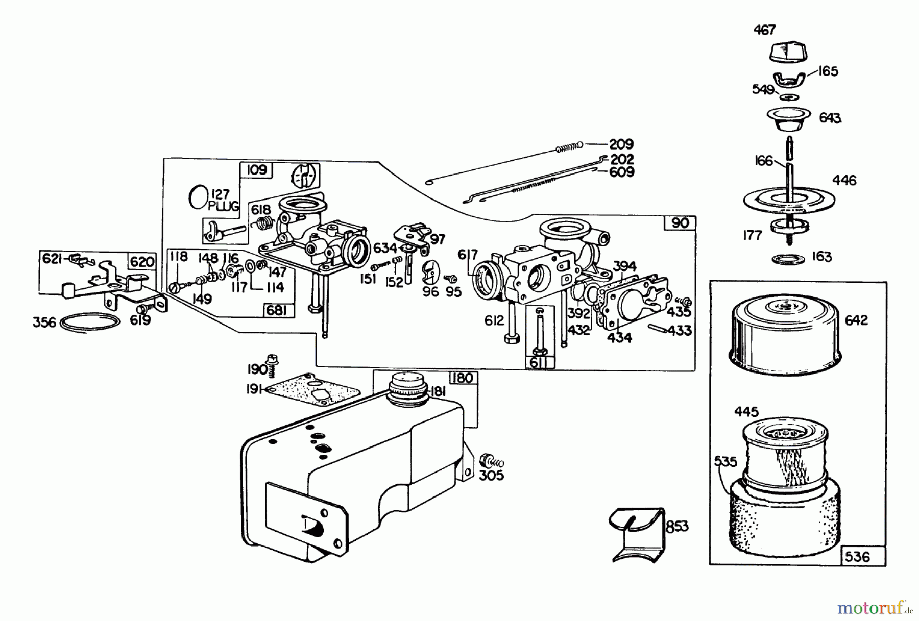  Toro Neu Mowers, Walk-Behind Seite 2 23158 - Toro Lawnmower, 1980 (0000001-0999999) ENGINE BRIGGS & STRATTON MODEL 130902-0543-01 #2