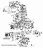 Toro 23177 - Lawnmower, 1977 (7000001-7999999) Ersatzteile ENGINE BRIGGS & STRATTON ENGINE MODEL 130902-0509-01