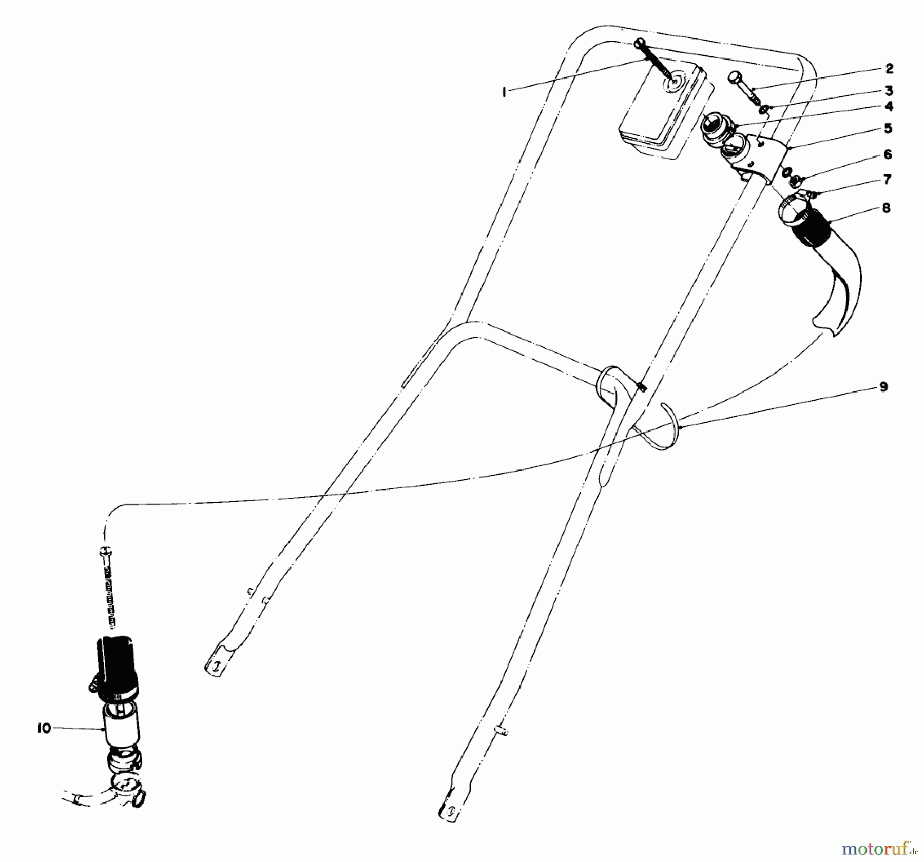  Toro Neu Mowers, Walk-Behind Seite 2 23177 - Toro Lawnmower, 1976 (6000001-6999999) REMOTE AIR CLEANER KIT NO. 28-0580