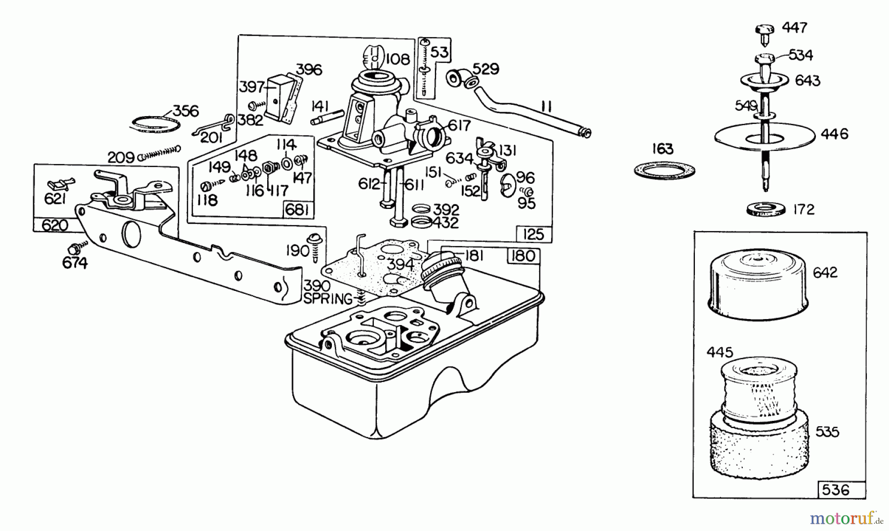  Toro Neu Mowers, Walk-Behind Seite 2 23400 - Toro Lawnmower, 1980 (0000001-0999999) ENGINE BRIGGS & STRATTON MODEL 110908-0492-01 #1