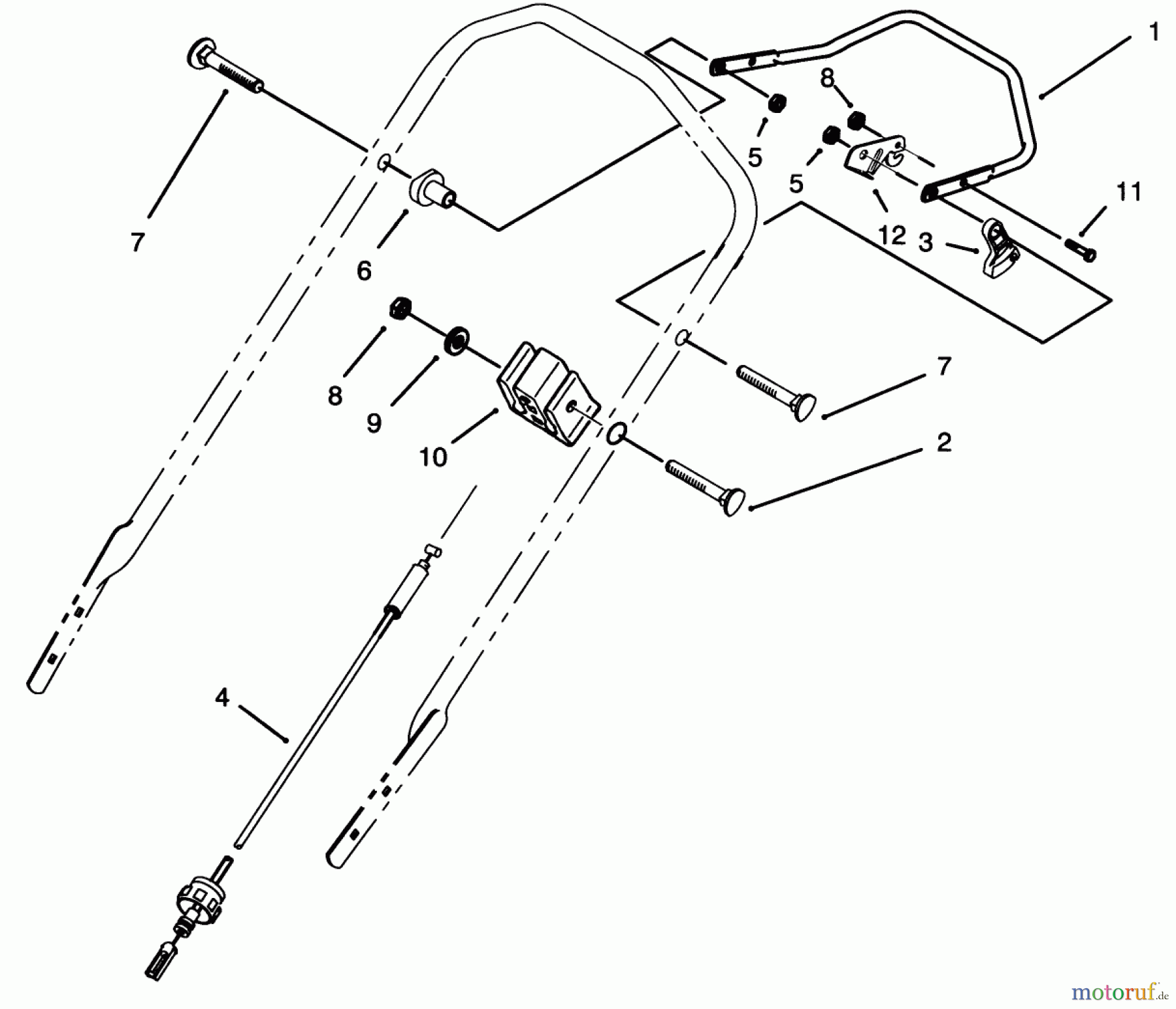  Toro Neu Mowers, Walk-Behind Seite 2 26620B - Toro Lawnmower, 1993 (3900001-3999999) TRACTION CONTROL ASSEMBLY