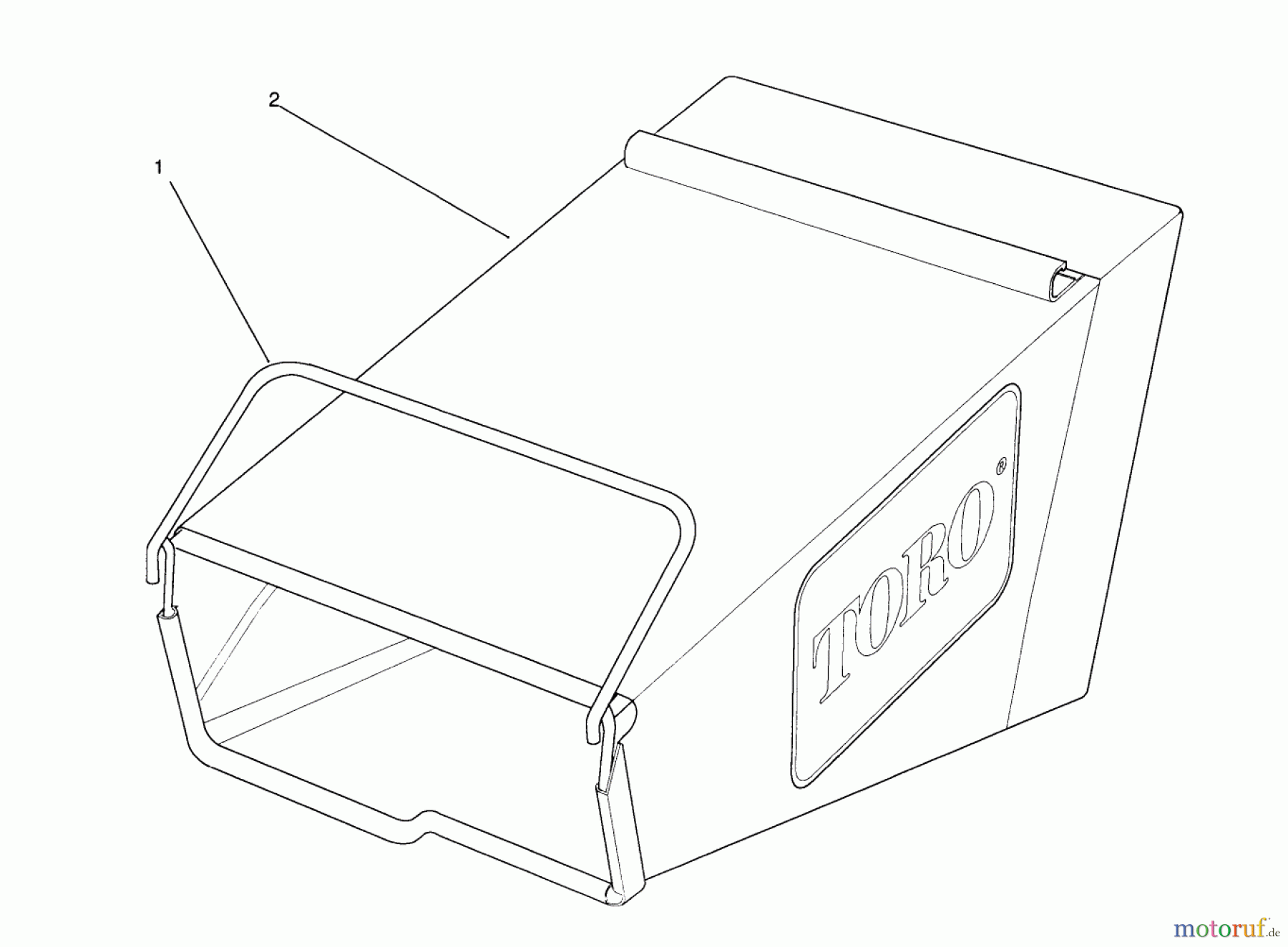 Toro Neu Mowers, Walk-Behind Seite 2 26620BF - Toro Lawnmower, 1991 (1000001-1999999) GRASS BAG ASSEMBLY