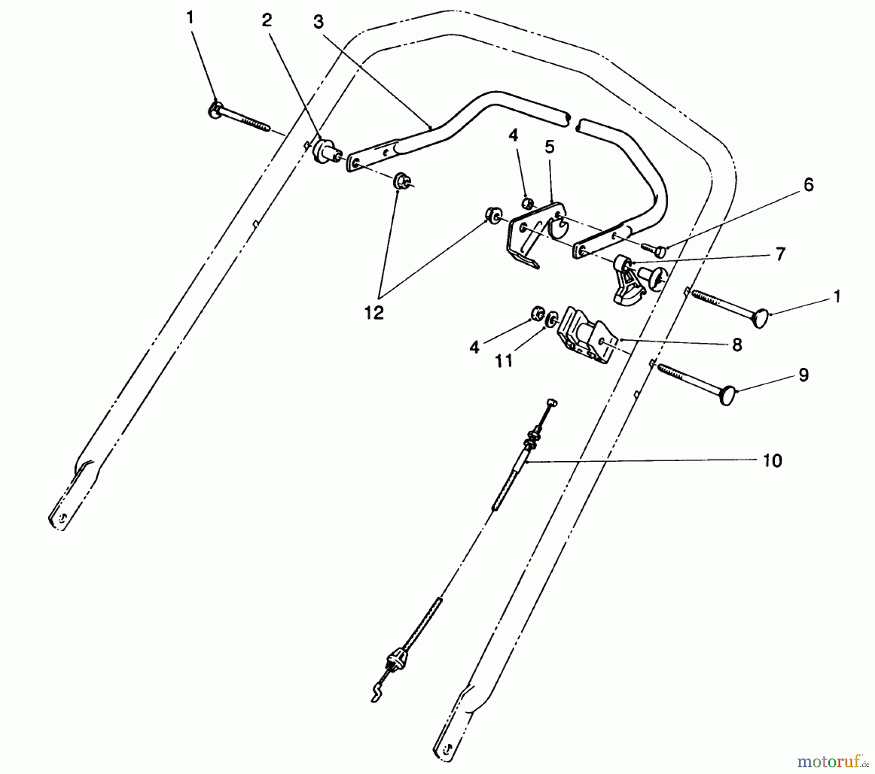  Toro Neu Mowers, Walk-Behind Seite 2 26620C - Toro Lawnmower, 1989 (9000001-9999999) TRACTION CONTROL ASSEMBLY