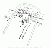 Toro 26622 - Lawnmower, 1990 (0000001-0003100) Pièces détachées TRACTION CONTROL ASSEMBLY