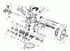 Toro 26624 - Lawnmower, 1990 (0000001-0001101) Ersatzteile GEAR CASE ASSEMBLY