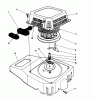 Toro 26624 - Lawnmower, 1990 (0000001-0001101) Ersatzteile RECOIL ASSEMBLY (ENGINE MODEL NO. VMJ8)