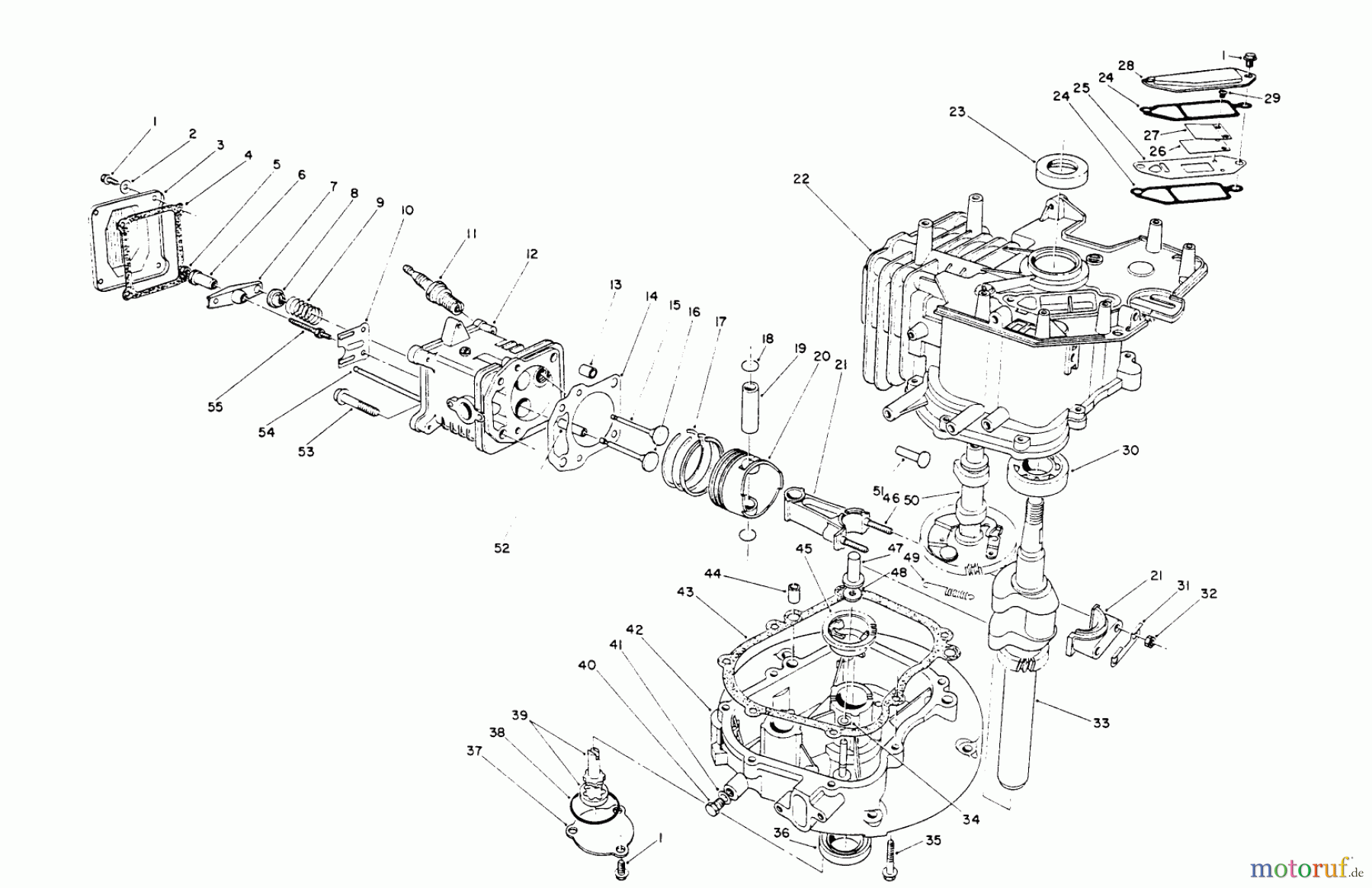  Toro Neu Mowers, Walk-Behind Seite 2 26625B - Toro Lawnmower, 1990 (0000001-0999999) CRANKCASE ASSEMBLY (ENGINE NO. VMK9)