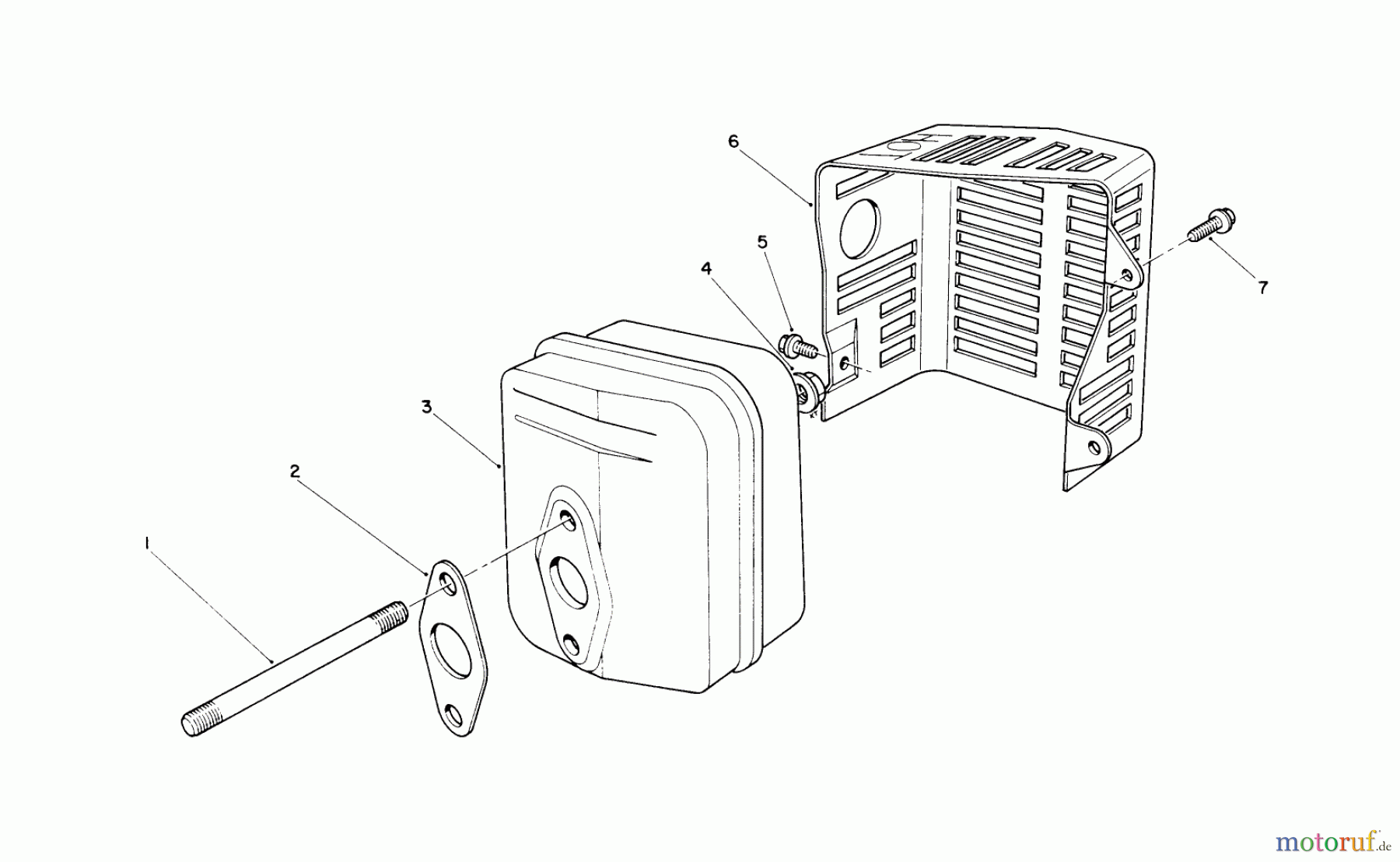Toro Neu Mowers, Walk-Behind Seite 2 26625BG - Toro Lawnmower, 1990 (0000001-0999999) MUFFLER ASSEMBLY (ENGINE NO. VMK9)