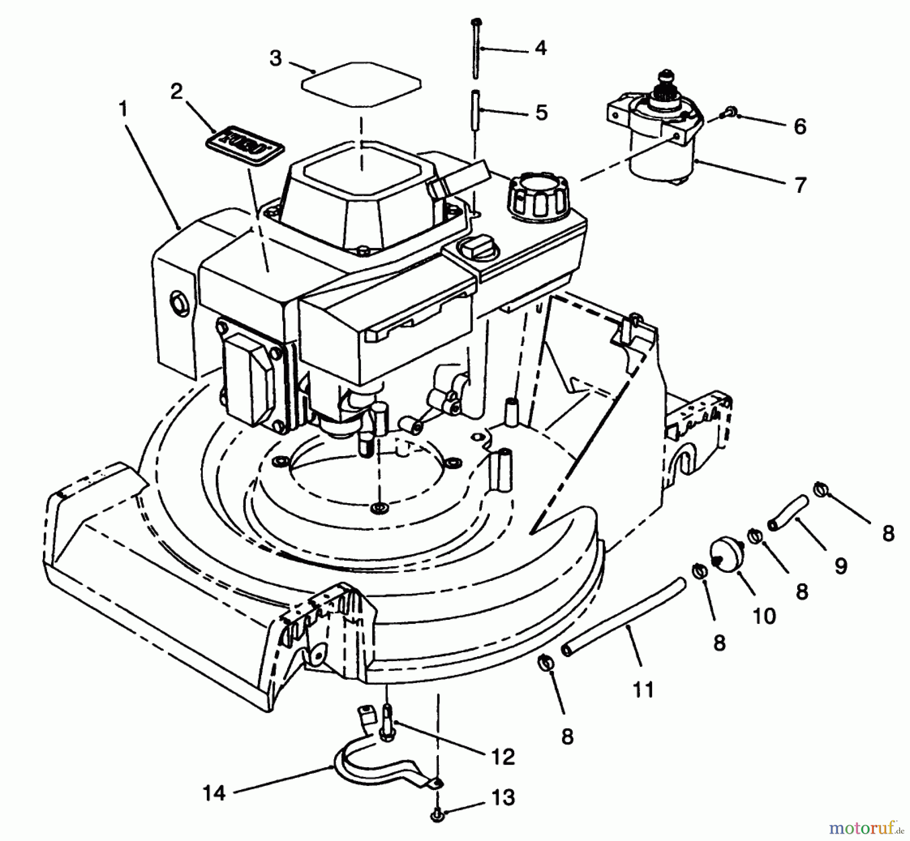  Toro Neu Mowers, Walk-Behind Seite 2 26625B - Toro Lawnmower, 1993 (3900001-3999999) ENGINE ASSEMBLY