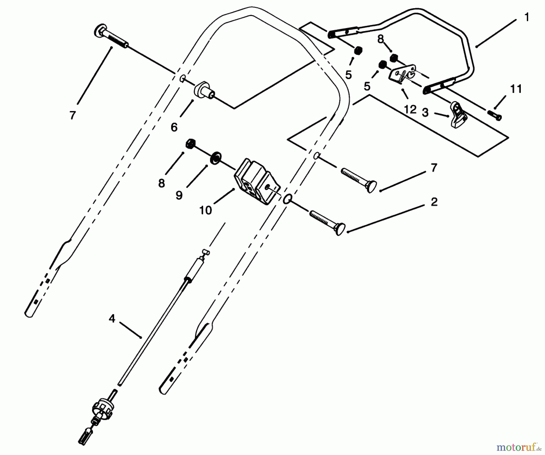  Toro Neu Mowers, Walk-Behind Seite 2 26625B - Toro Lawnmower, 1993 (3900001-3999999) TRACTION CONTROL ASSEMBLY