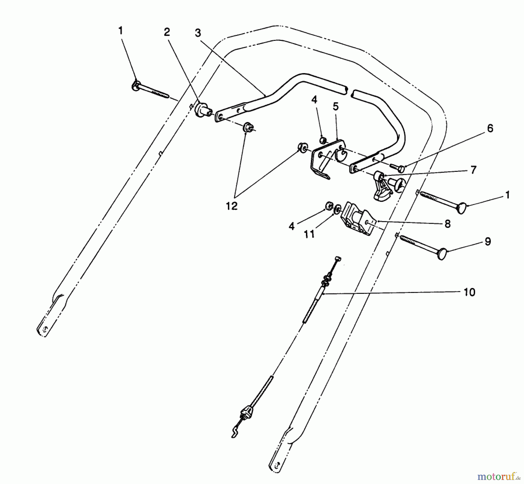 Toro Neu Mowers, Walk-Behind Seite 2 26625C - Toro Lawnmower, 1989 (9000001-9999999) TRACTION CONTROL ASSEMBLY