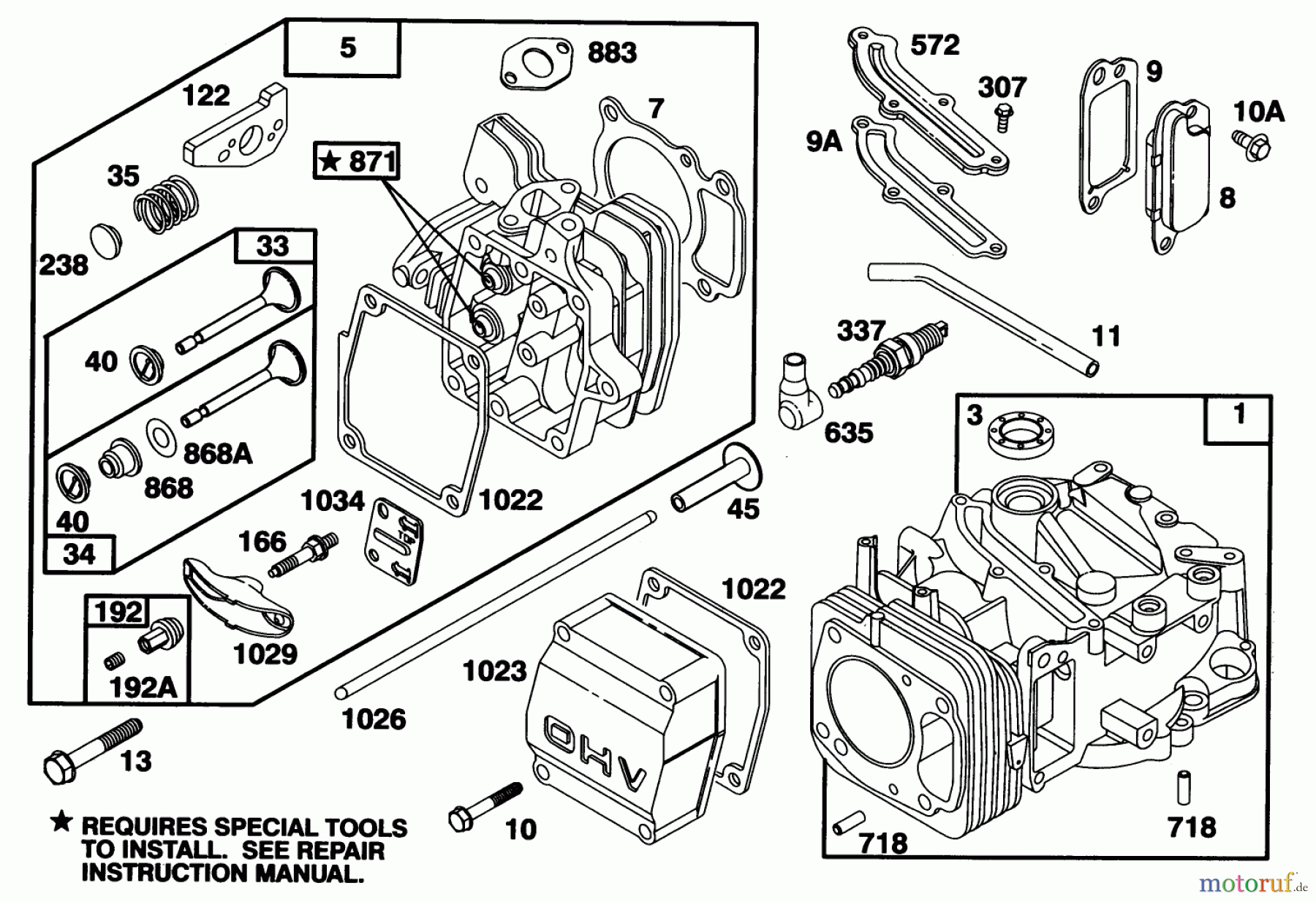  Toro Neu Mowers, Walk-Behind Seite 2 26630BG - Toro Lawnmower, 1993 (3900001-3999999) ENGINE GTS 150 #1