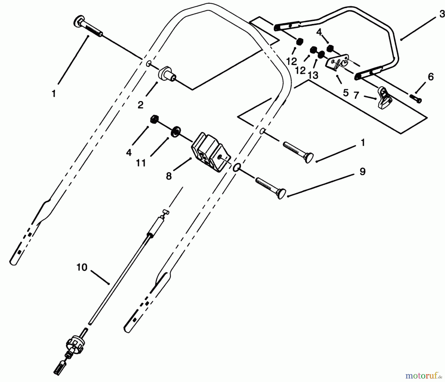  Toro Neu Mowers, Walk-Behind Seite 2 26630B - Toro Lawnmower, 1993 (3900001-3999999) TRACTION CONTROL ASSEMBLY