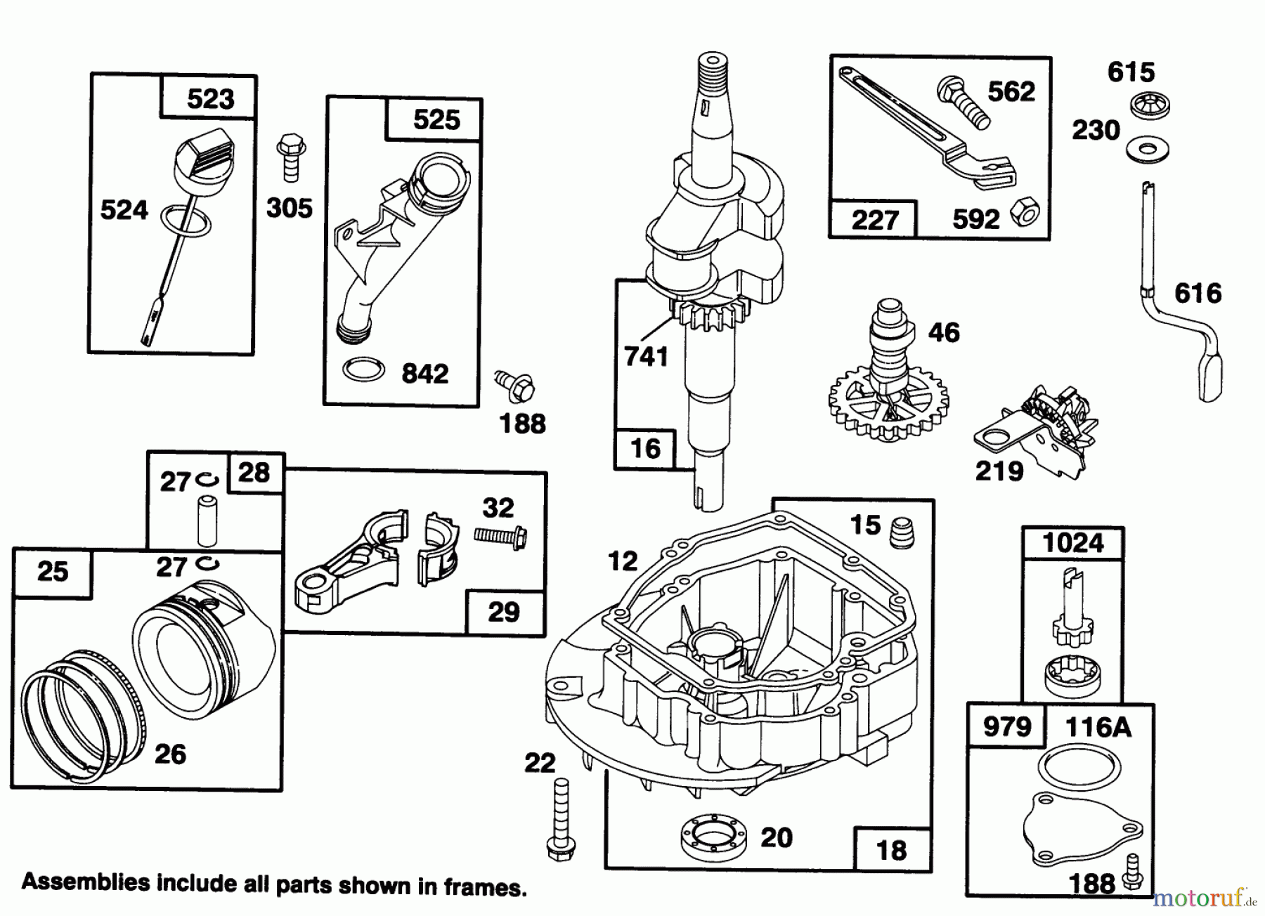  Toro Neu Mowers, Walk-Behind Seite 2 26630B - Toro Lawnmower, 1994 (4900001-4999999) ENGINE GTS 150 #2