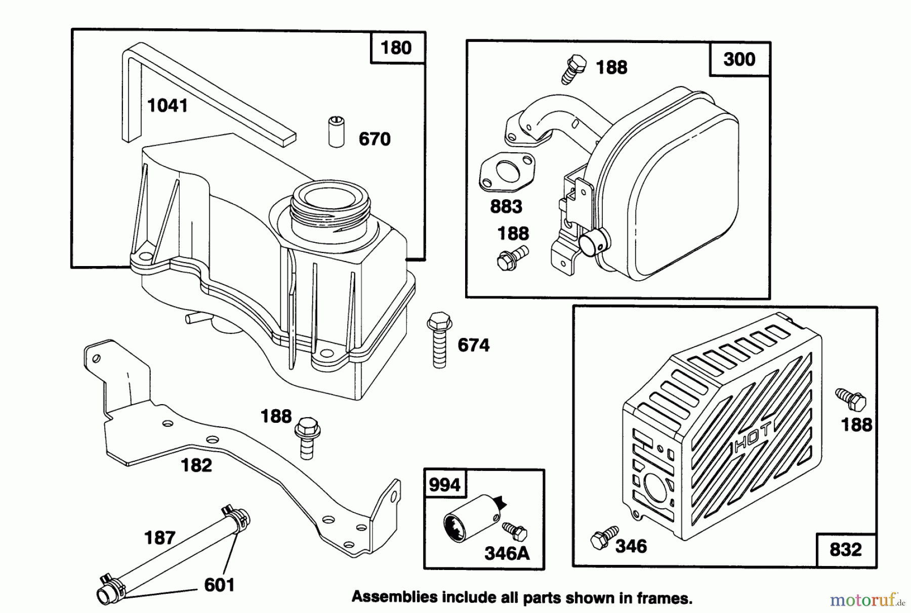  Toro Neu Mowers, Walk-Behind Seite 2 26630B - Toro Lawnmower, 1994 (4900001-4999999) ENGINE GTS 150 #7