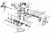 Toro 26631B - Lawnmower, 1993 (3900001-3999999) Ersatzteile GEAR CASE ASSEMBLY