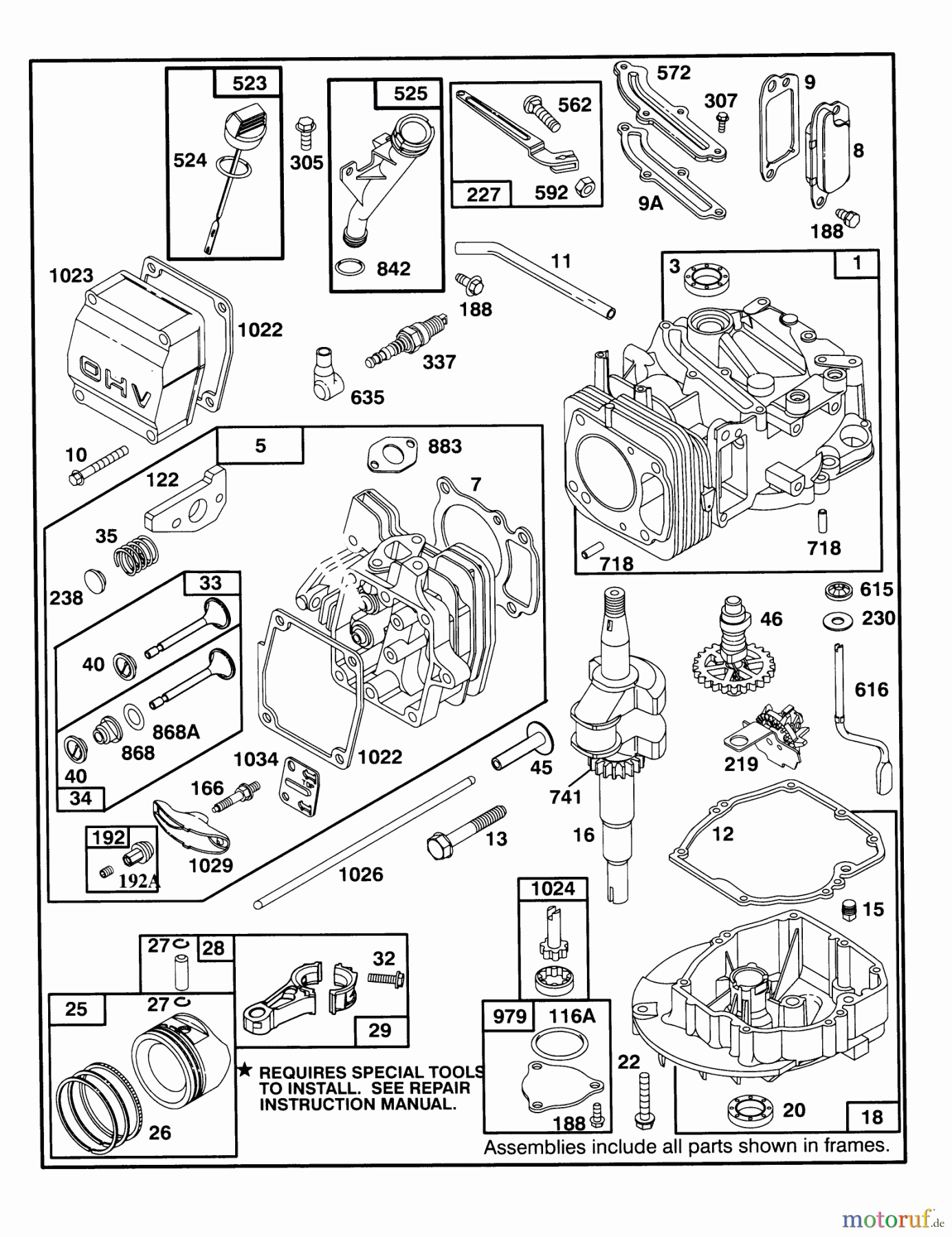  Toro Neu Mowers, Walk-Behind Seite 2 26631BC - Toro Lawnmower, 1995 (5900001-5999999) ENGINE GTS-150 #1