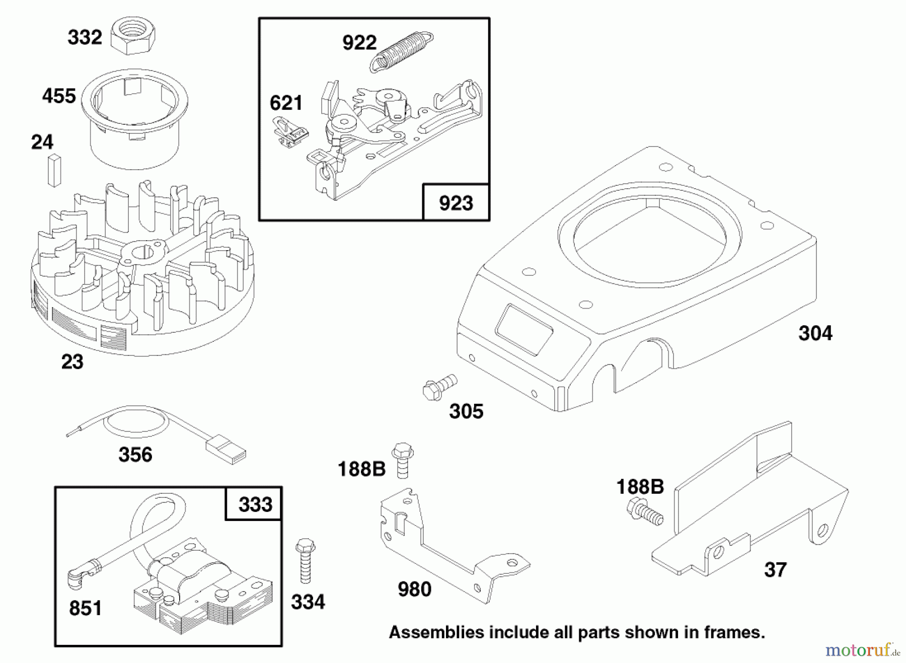  Toro Neu Mowers, Walk-Behind Seite 2 26632 - Toro Lawnmower, 1997 (7900001-7999999) ENGINE GTS 150 #6