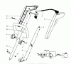 Toro 51570 - Yard Blower Vac, 1981 (1000001-1999999) Listas de piezas de repuesto y dibujos HANDLE ASSEMBLY