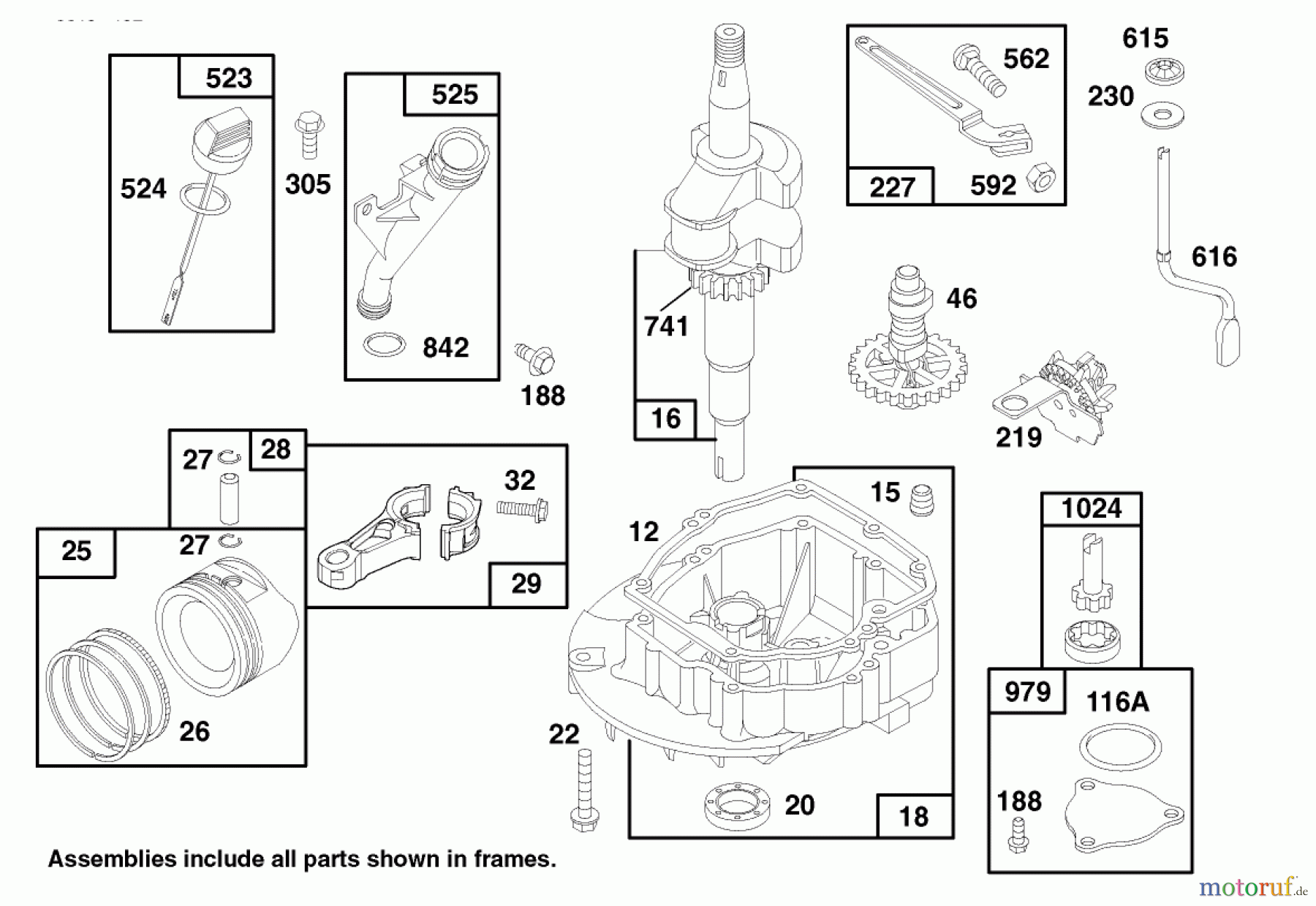  Toro Neu Mowers, Walk-Behind Seite 2 26633 - Toro Lawnmower, 1997 (7900001-7999999) ENGINE GTS 150 #2