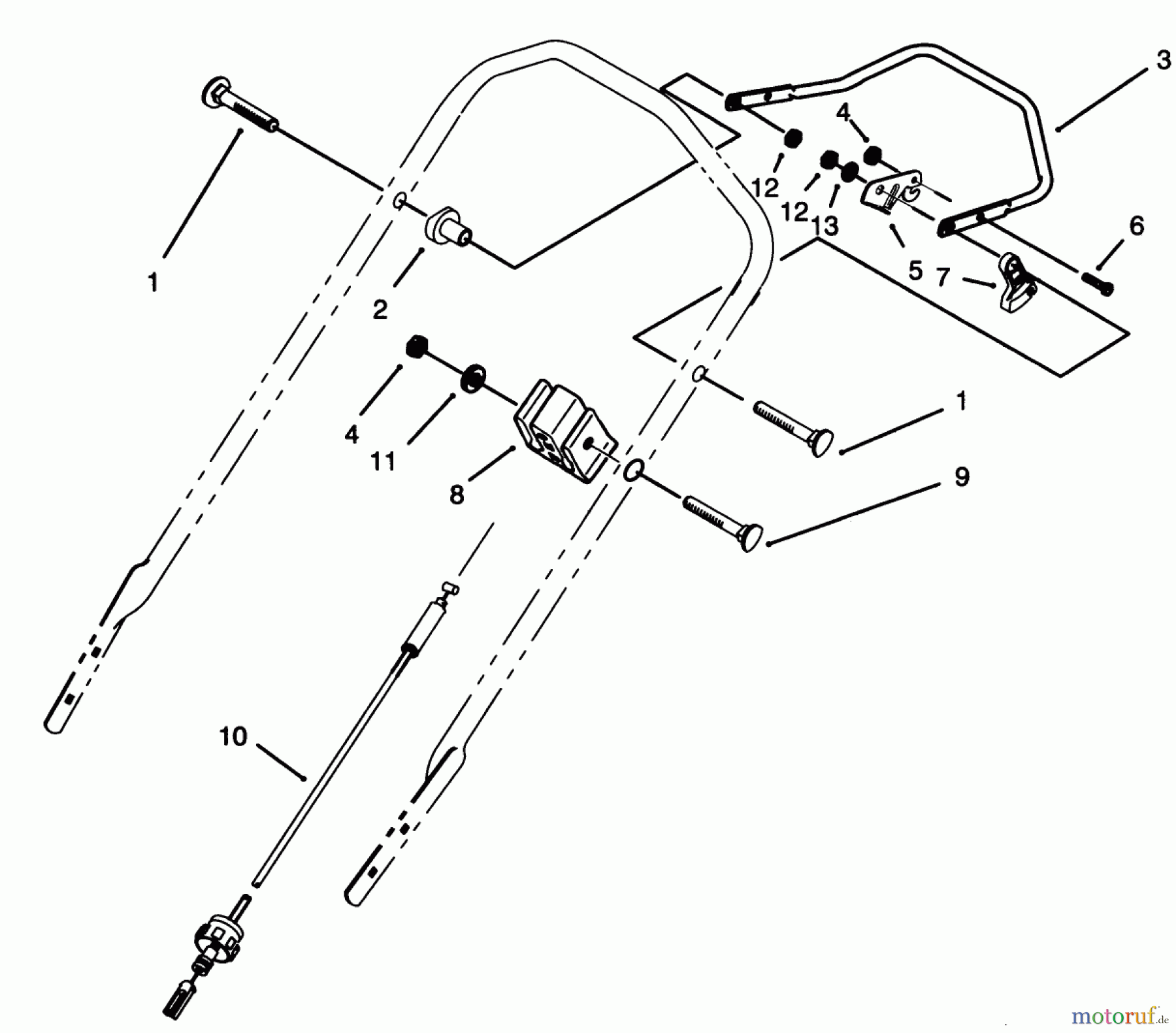  Toro Neu Mowers, Walk-Behind Seite 2 26635BG - Toro Lawnmower, 1993 (3900001-3999999) TRACTION CONTROL ASSEMBLY