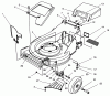 Toro 26636B - Lawnmower, 1996 (6900001-6999999) Ersatzteile HOUSING ASSEMBLY