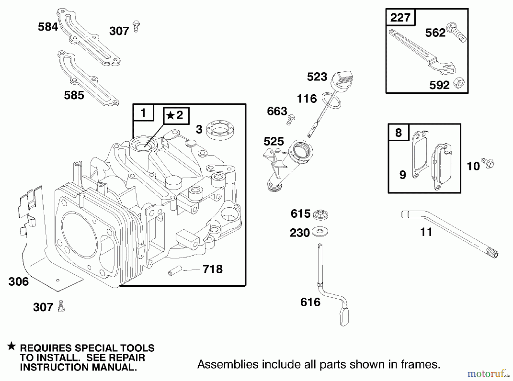 Toro Neu Mowers, Walk-Behind Seite 2 26637 - Toro Lawnmower, 1998 (8900001-8999999) ENGINE GTS-200 #1