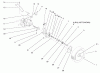 Toro 26637 - Lawnmower, 1998 (8900001-8999999) Pièces détachées REAR AXLE ASSEMBLY