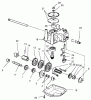 Toro 26637 - Lawnmower, 1999 (9900001-9999999) Ersatzteile GEAR CASE ASSEMBLY NO. 62-6673