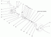 Toro 26637 - Lawnmower, 2001 (210000001-210999999) Ersatzteile REAR AXLE ASSEMBLY
