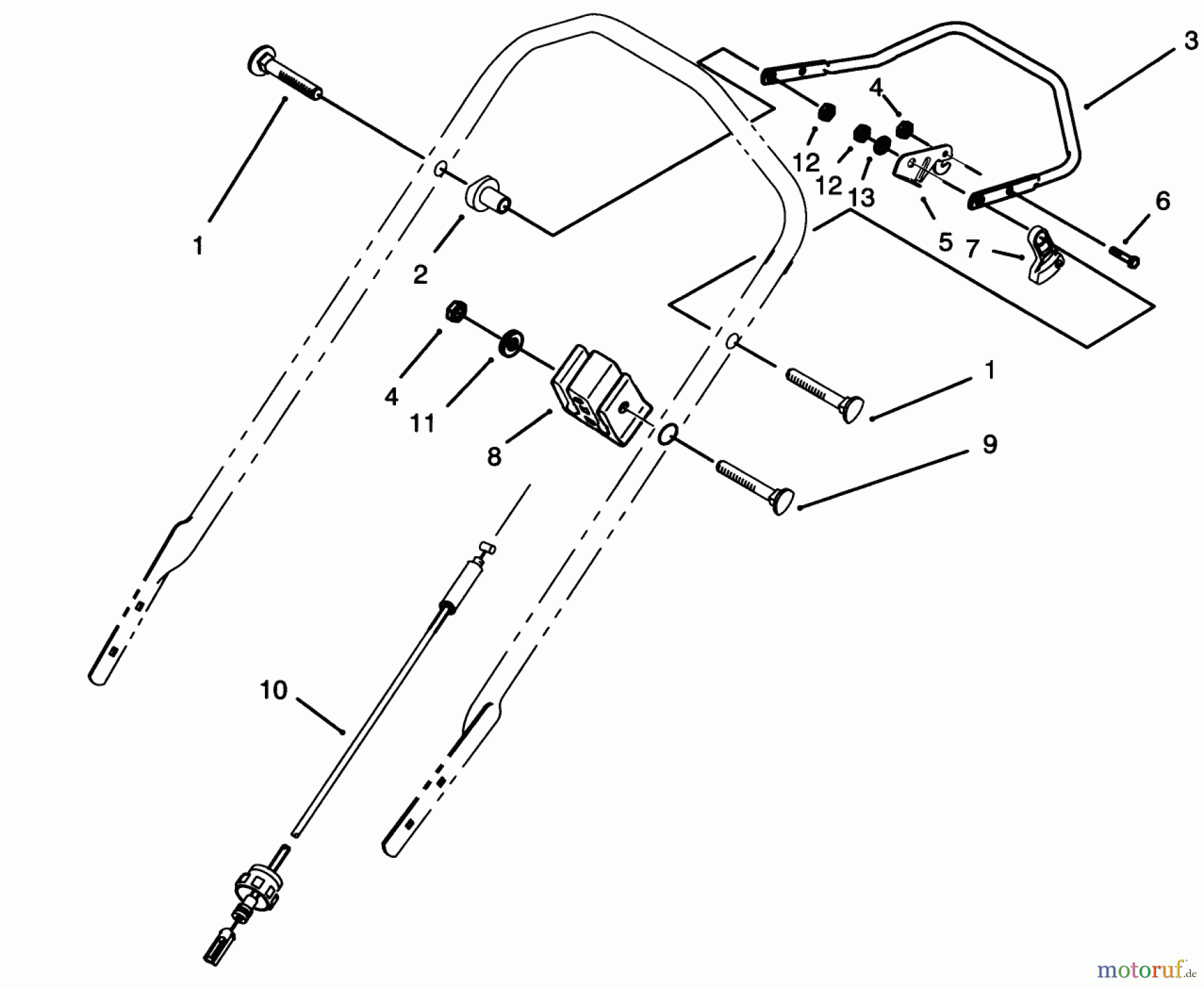  Toro Neu Mowers, Walk-Behind Seite 2 26640B - Toro Lawnmower, 1993 (3900001-3999999) TRACTION CONTROL ASSEMBLY
