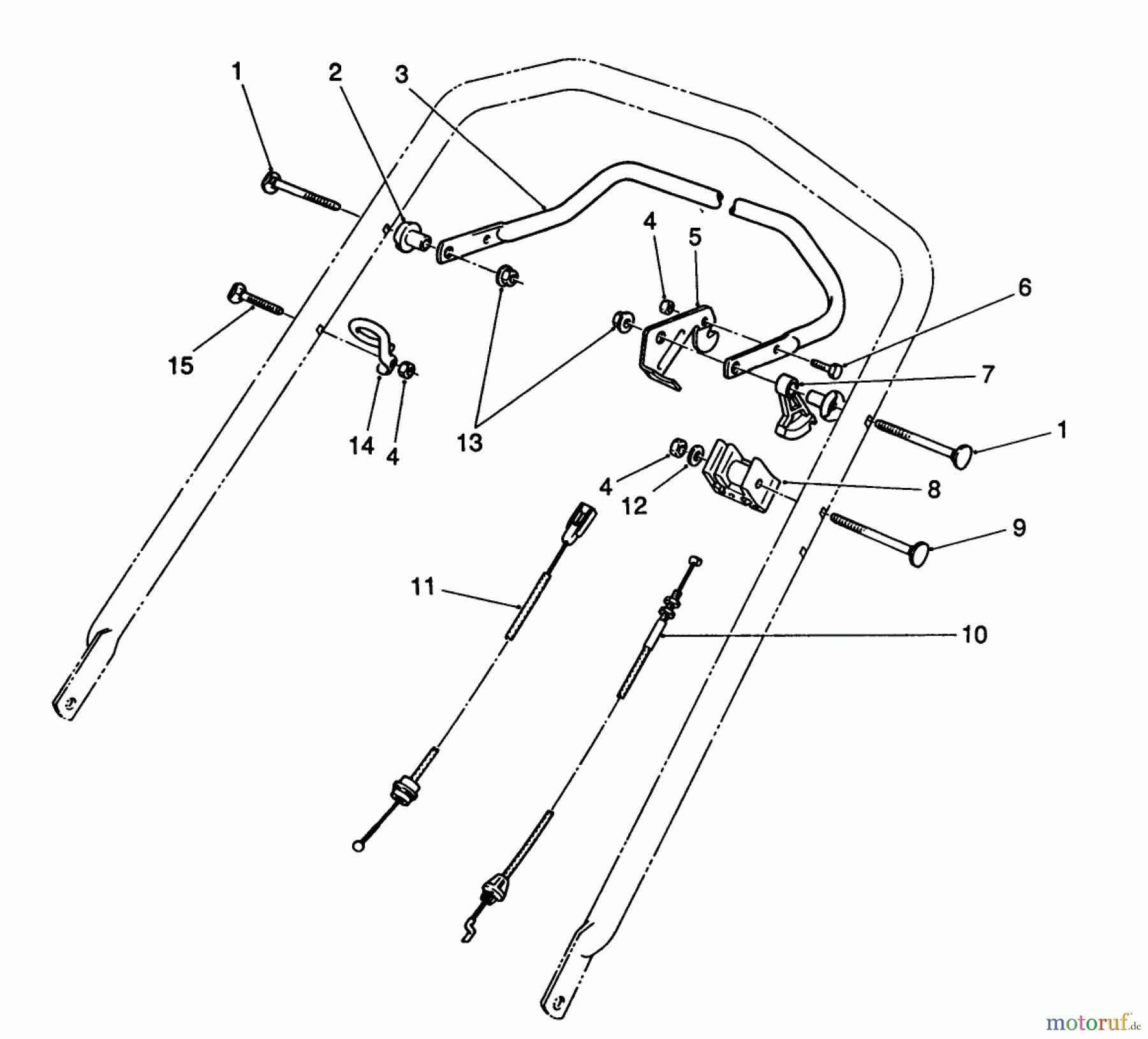  Toro Neu Mowers, Walk-Behind Seite 2 26651 - Toro Lawnmower, 1989 (9000001-9999999) TRACTION CONTROL ASSEMBLY