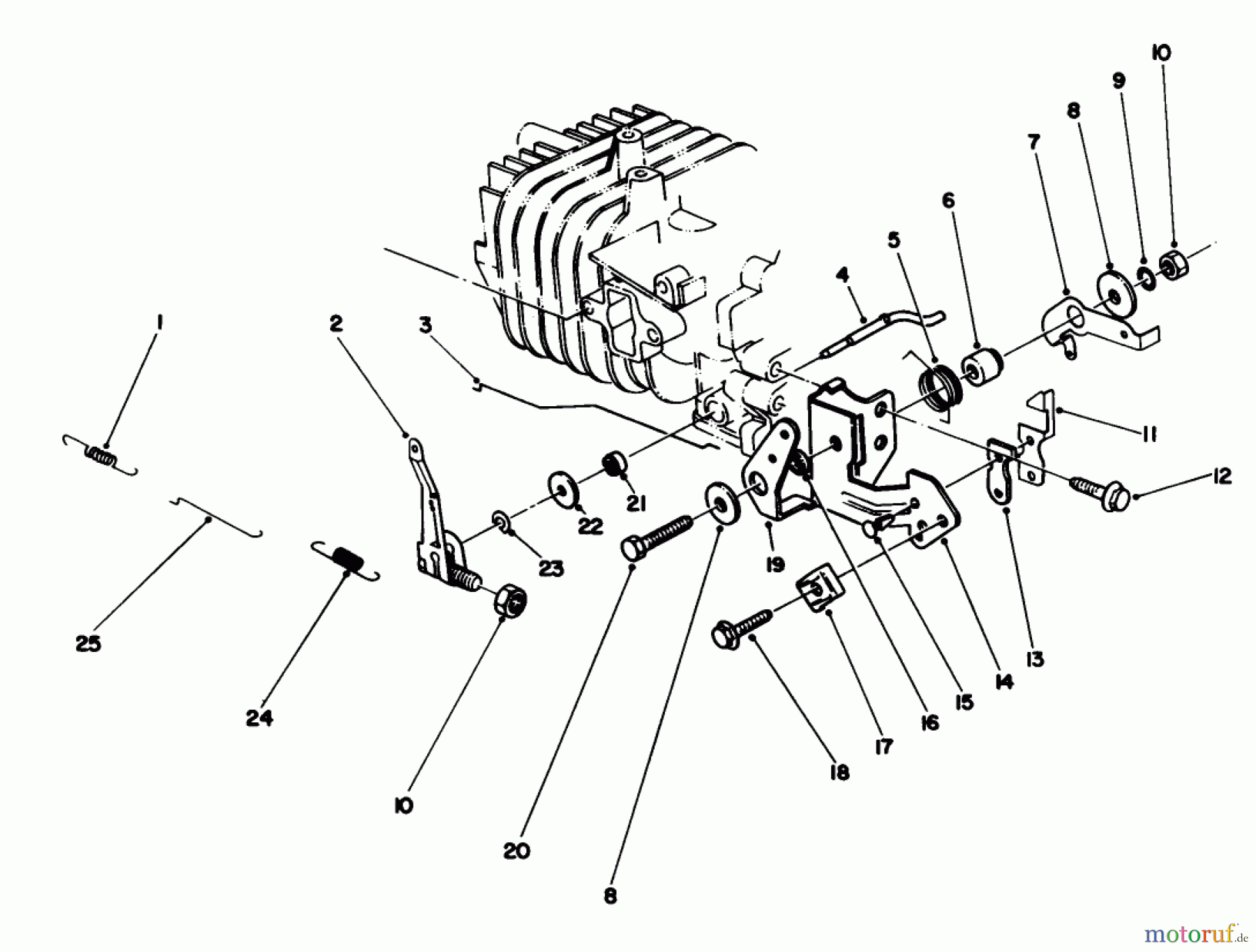 Toro Neu Mowers, Walk-Behind Seite 2 26682 - Toro Lawnmower, 1989 (9000001-9999999) GOVERNOR ASSEMBLY (ENGINE NO. 47PJ8)