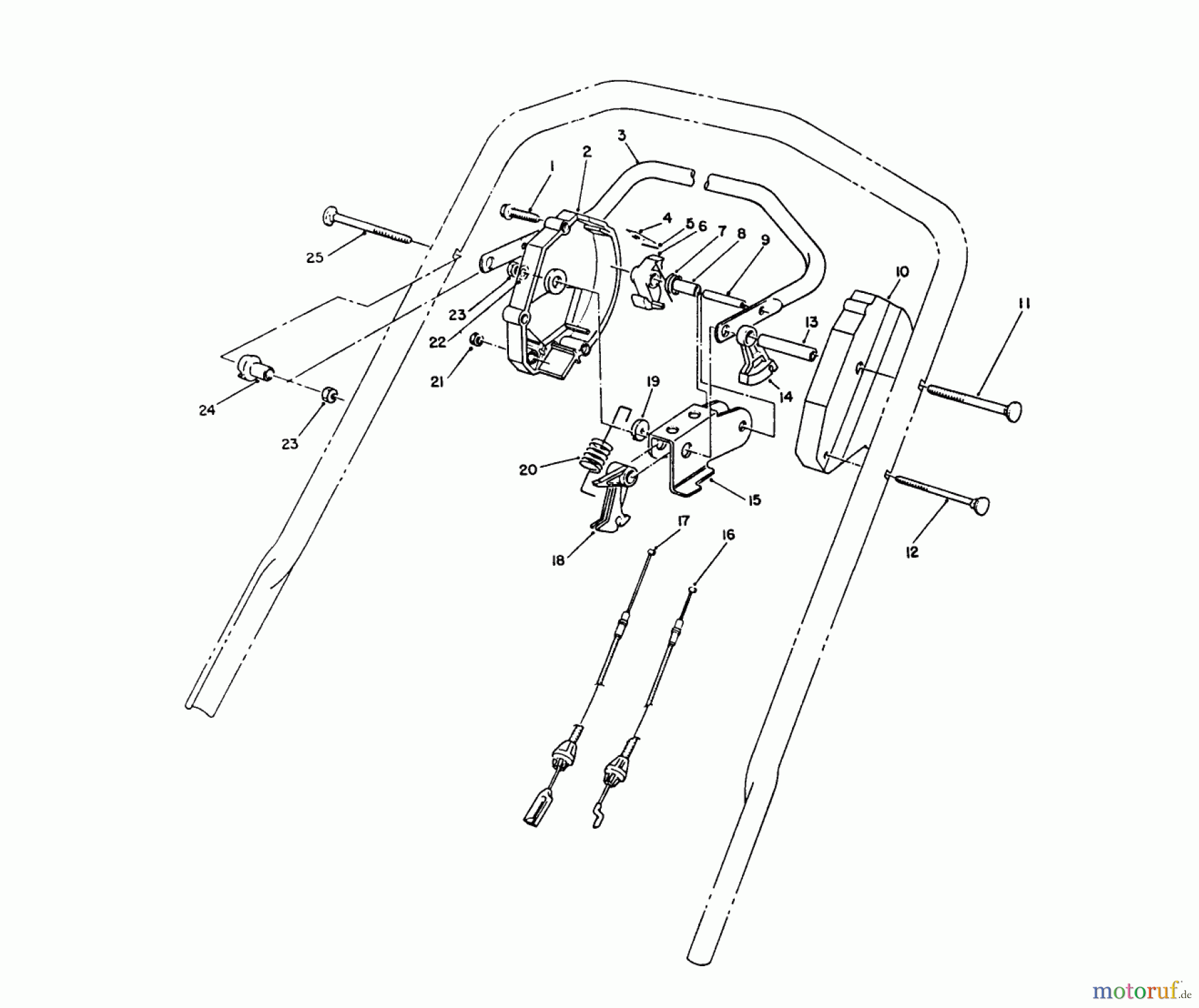 Toro Neu Mowers, Walk-Behind Seite 2 26682 - Toro Lawnmower, 1990 (0000001-0999999) TRACTION CONTROL ASSEMBLY