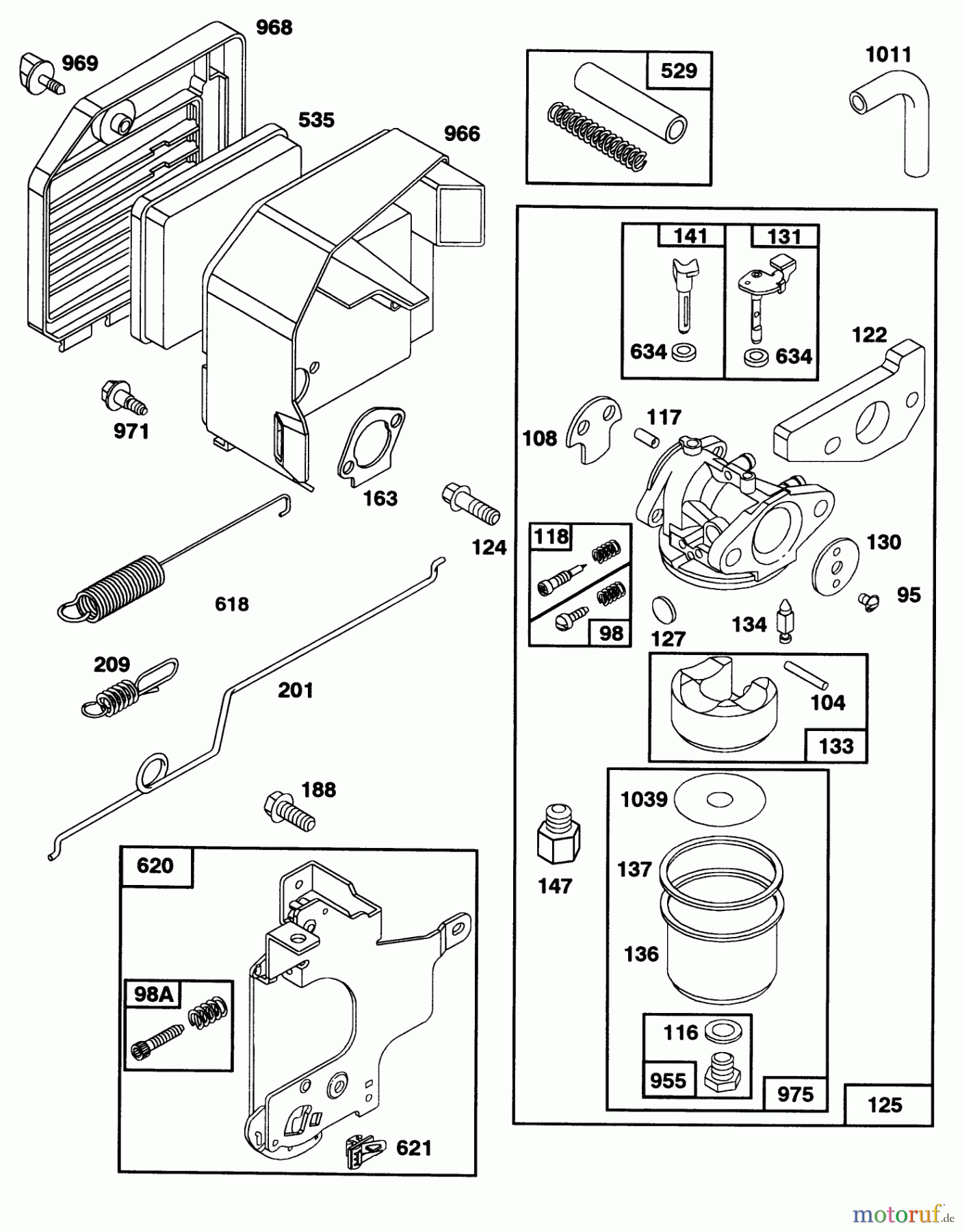  Toro Neu Mowers, Walk-Behind Seite 2 27501 - Toro Lawnmower, 1992 (2000001-2999999) ENGINE GTS-150 77-8990 #2