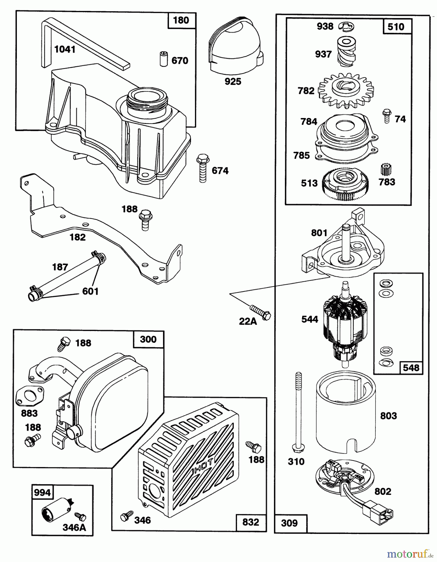  Toro Neu Mowers, Walk-Behind Seite 2 27501 - Toro Lawnmower, 1992 (2000001-2999999) ENGINE GTS-150 77-8990 #4