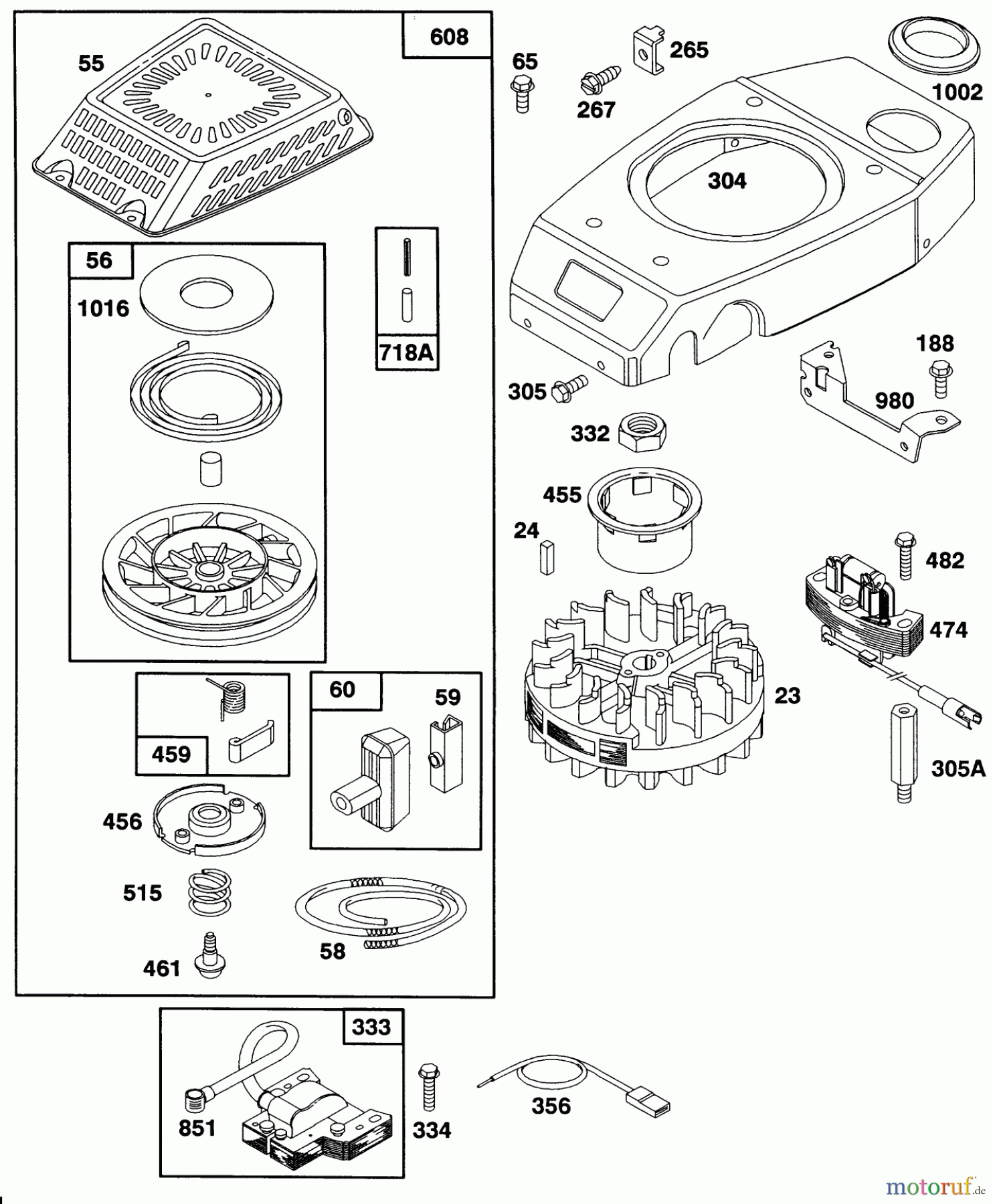 Toro Neu Mowers, Walk-Behind Seite 2 27502 - Toro Lawnmower, 1991 (1000001-1999999) ENGINE GTS-150 77-8990 #3