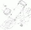 Toro 447F (R48) - R48 Recycling Mower, 2010 (310000001-310999999) Ersatzteile ENGINE AND ELECTRIC START ASSEMBLY