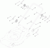 Toro 447F (R48) - R48 Recycling Mower, 2010 (310000001-310999999) Ersatzteile LOWER HANDLE ASSEMBLY