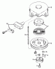 Toro 23301 - Lawnmower, 1967 (7000001-7999999) Ersatzteile REWIND STARTER NO. 590449