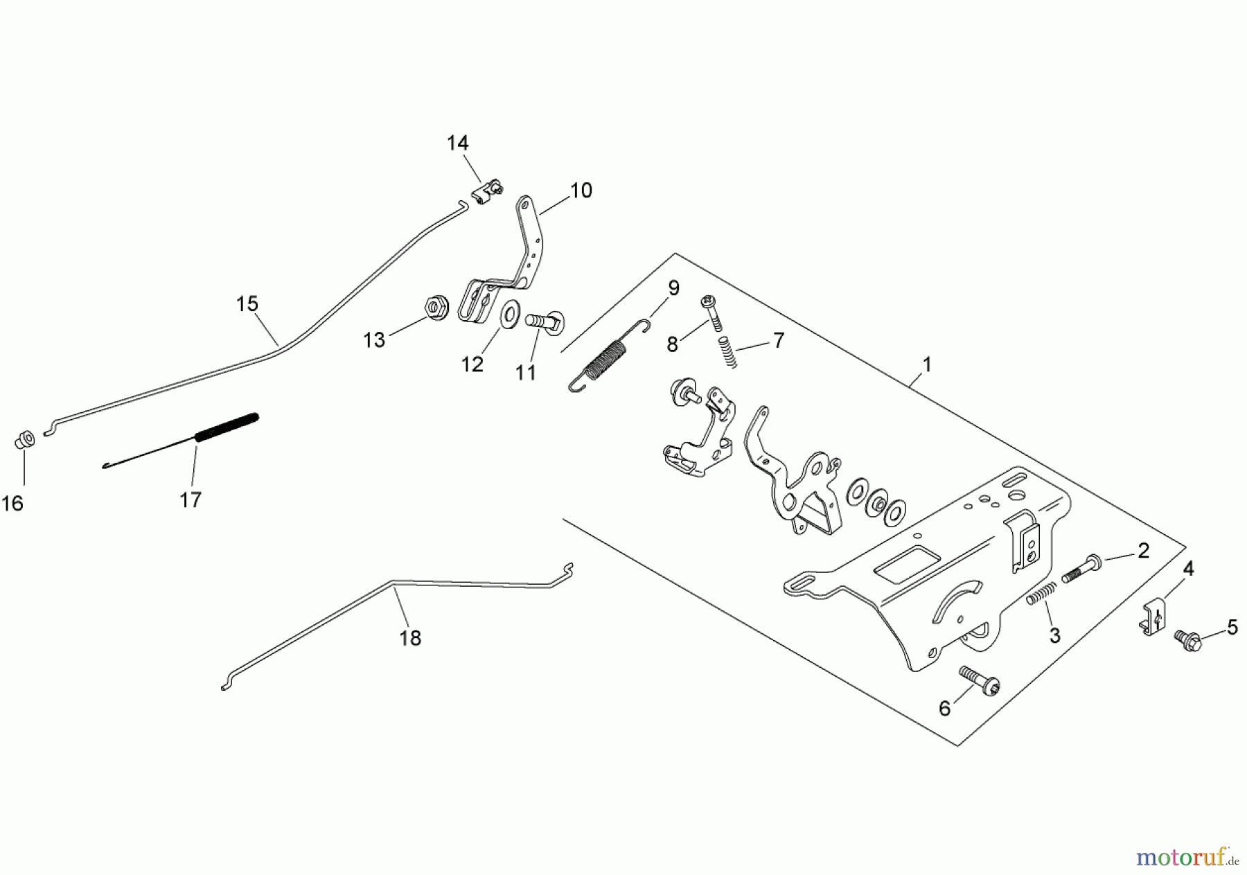  Toro Neu Mowers, Zero-Turn 136E (RZT420H) - Toro RZT420H Riding Mower, 2008 (280000001-280999999) ENGINE CONTROL ASSEMBLY KOHLER SV590-0023