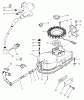 Toro 74021 (616-Z) - 616-Z Tractor, 1993 (39000001-39999999) Ersatzteile GEARCASE & IGNITION ASSEMBLY