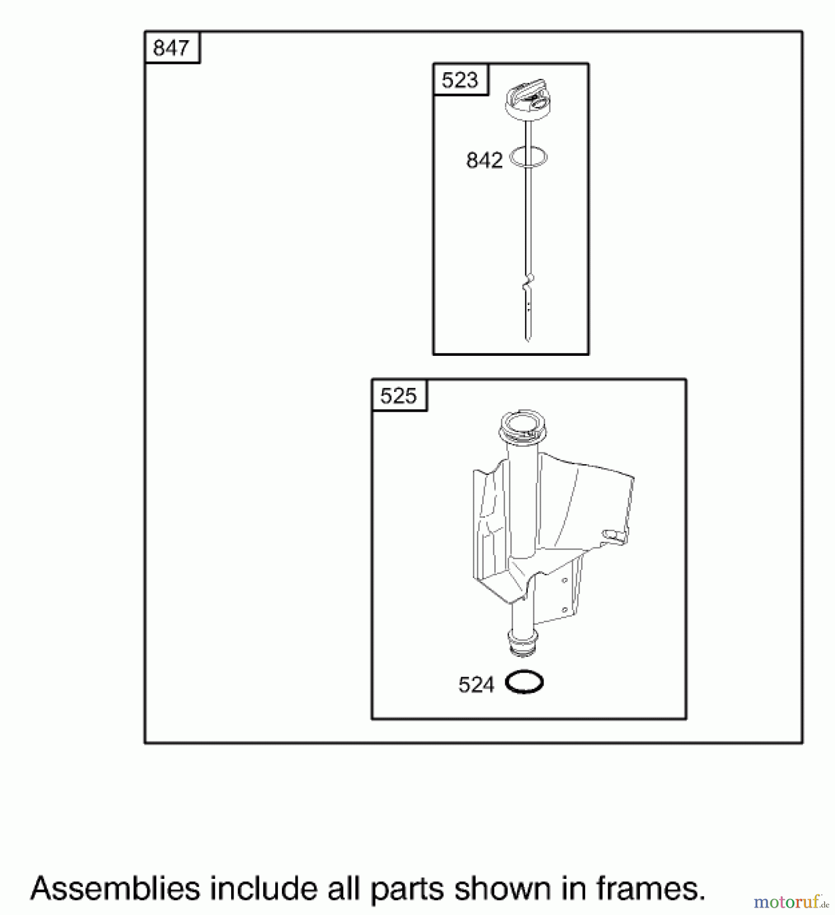 Toro Neu Mowers, Zero-Turn 74325 (16-42Z) - Toro 16-42Z TimeCutter Z Riding Mower, 2003 (230000001-230999999) OIL FILTER, TUBE AND PUMP ASSEMBLY ENGINE BRIGGS AND STRATTON MODEL 286H77-0165-E1