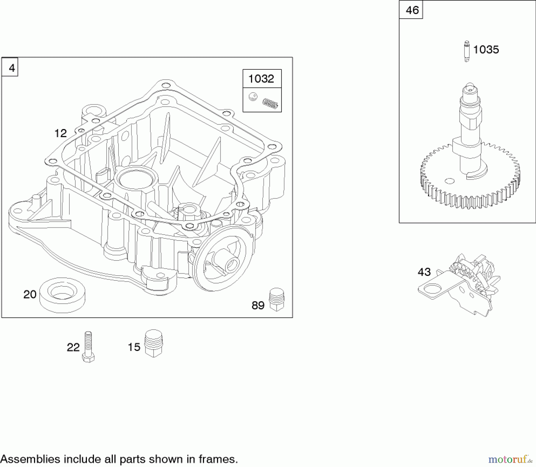  Toro Neu Mowers, Zero-Turn 74351 (18-44Z) - Toro 18-44Z TimeCutter Z Riding Mower, 2004 (240000001-240999999) CRANKCASE ASSEMBLY BRIGGS AND STRATTON 31H777-0168-E1