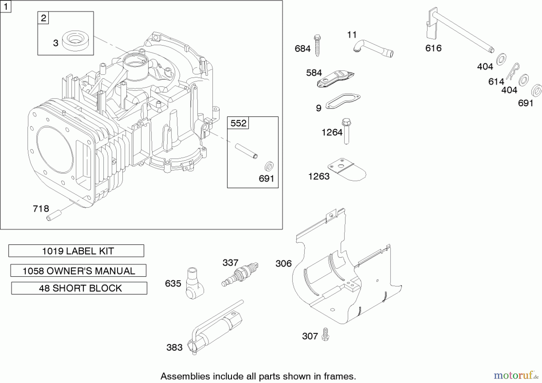  Toro Neu Mowers, Zero-Turn 74353 (Z480) - Toro TimeCutter Z480 Riding Mower, 2006 (260000001-260999999) CYLINDER ASSEMBLY BRIGGS AND STRATTON 31H777-0168-E1