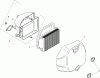 Toro 74360 (Z4200) - TimeCutter Z4200 Riding Mower, 2008 (280000001-280999999) Ersatzteile AIR INTAKE AND FILTRATION ASSEMBLY KOHLER SV590-0019