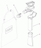 Toro 51589 - Quiet Blower Vac, 1999 (99000001-99100000) Ersatzteile TUBE AND BAG ASSEMBLY