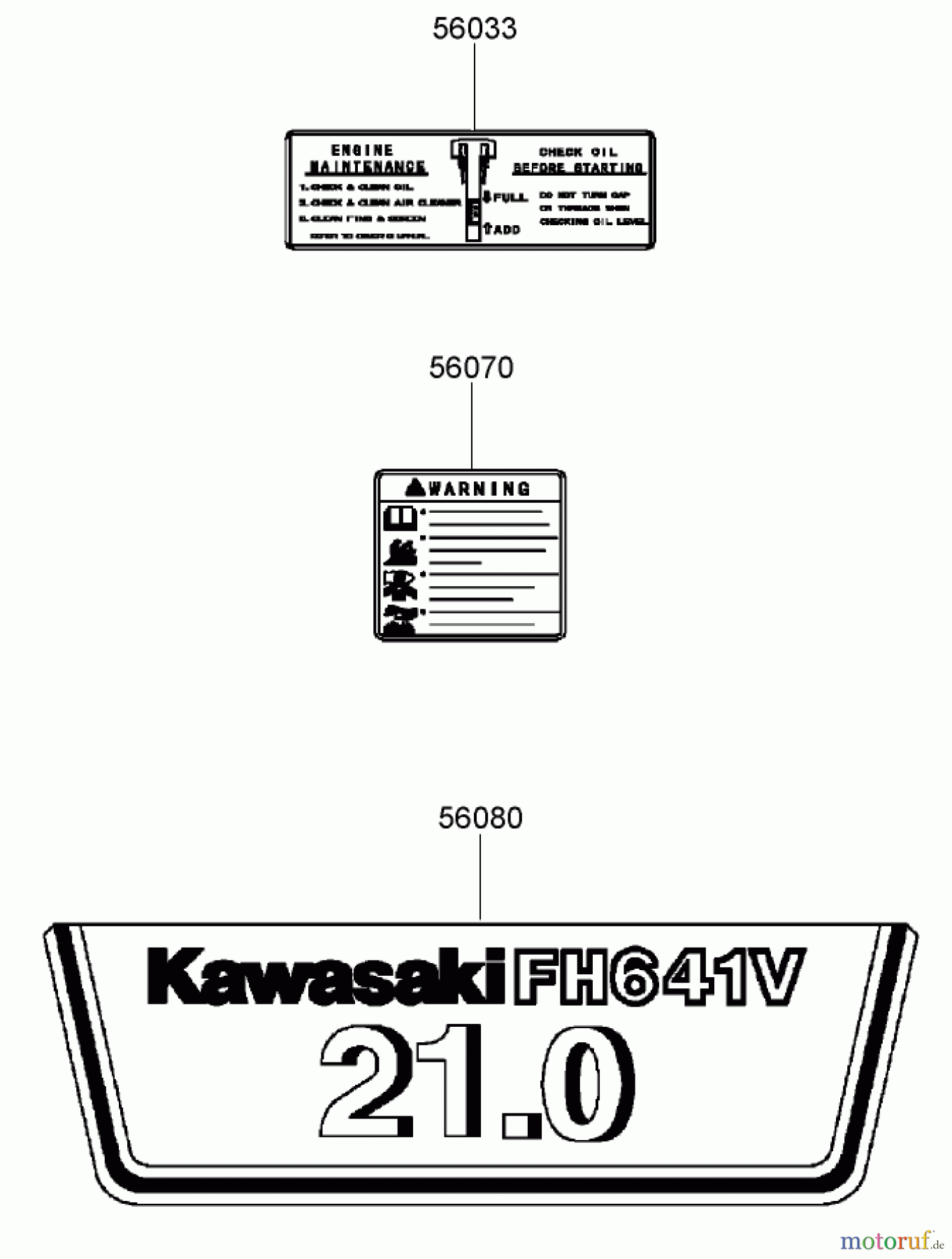 Toro Neu Mowers, Zero-Turn 74374 (Z5040) - Toro TimeCutter Z5040 Riding Mower, 2008 (280000001-280999999) LABEL ASSEMBLY KAWASAKI FH641V-AS31