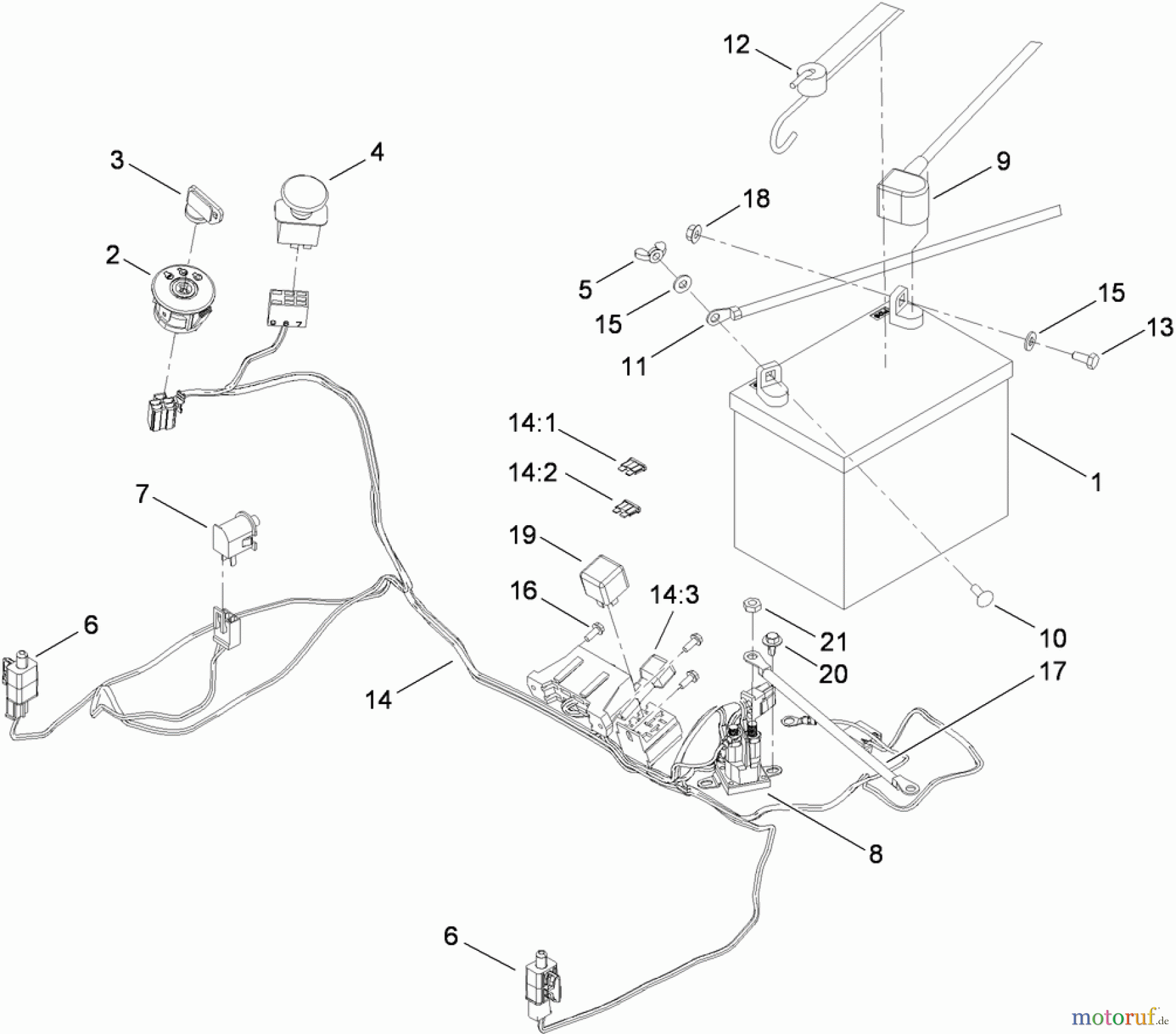  Toro Neu Mowers, Zero-Turn 74375 (Z5060) - Toro TimeCutter Z5060 Riding Mower, 2009 (290000200-290999999) ELECTRICAL ASSEMBLY