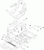 Toro 74375 (Z5060) - TimeCutter Z5060 Riding Mower, 2009 (290000200-290999999) Ersatzteile SEAT ASSEMBLY